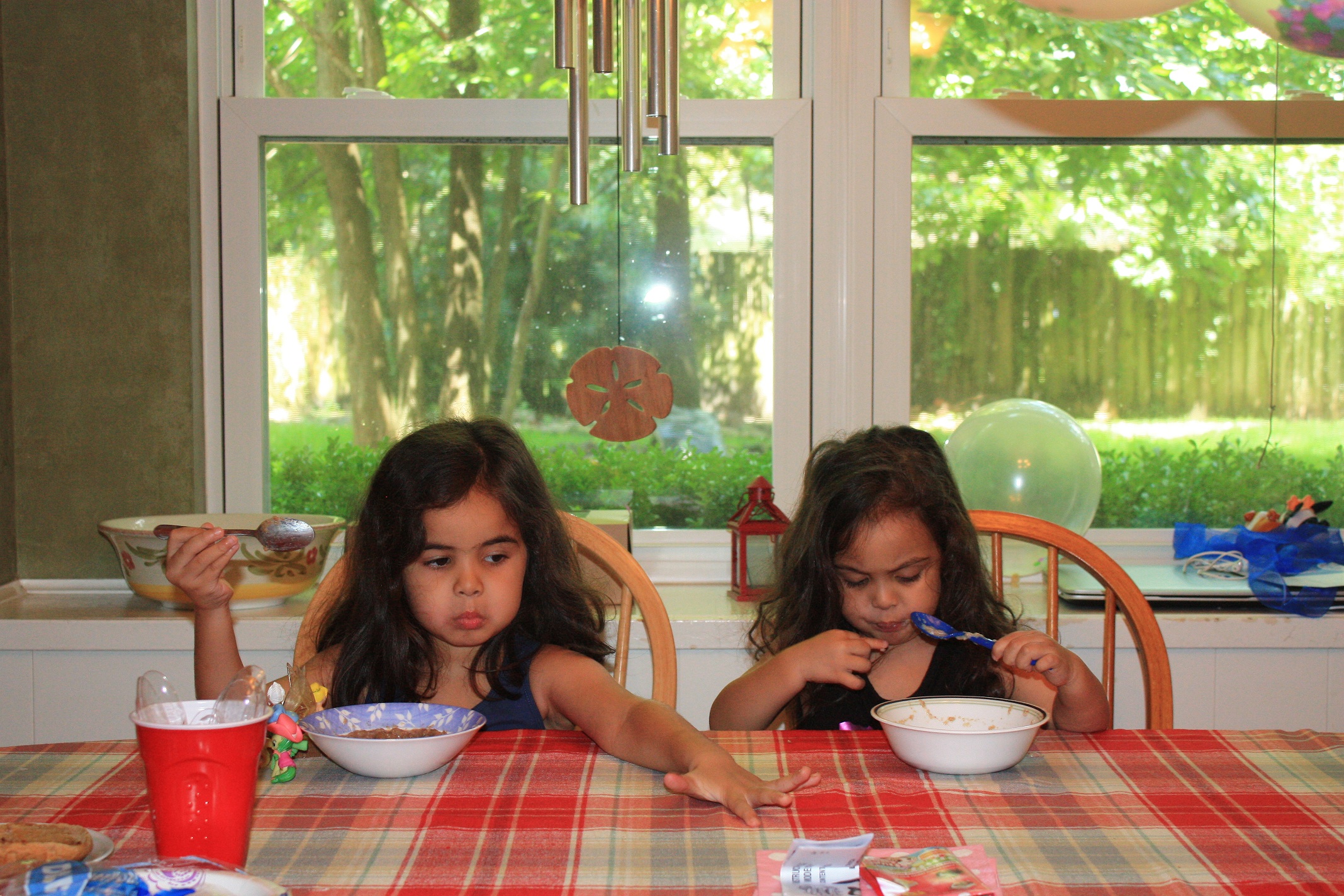 Breakfastime: These two were so at home here...